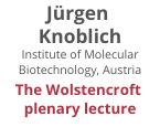Jürgen Knoblich  Institute of Molecular Biotechnology, Austria - The Wolstencroft Lecture